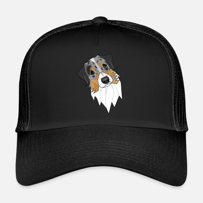 Australian Shepherd (blackbird) - Laska - Trucker Cap - black/black