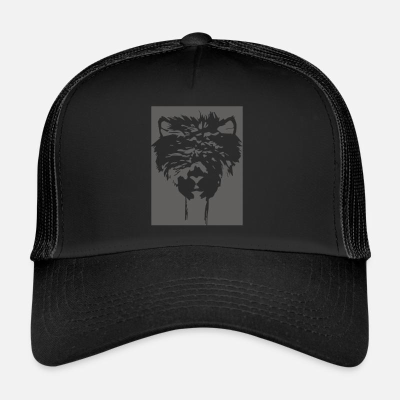 alpaca - Trucker Cap - black/black