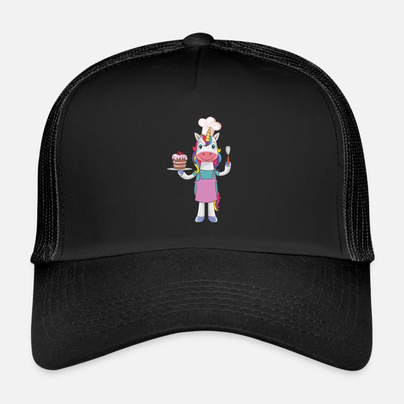 Lustiges Kuchen Backendes Köchin Einhorn Geschenk Trucker Cap
