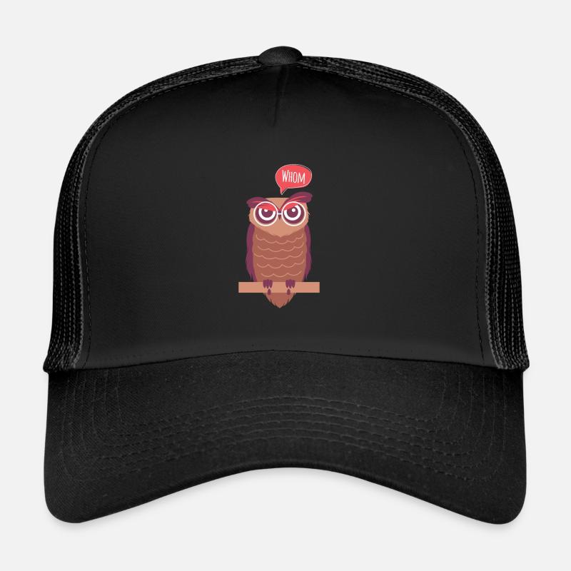 Grammatik Polizei Englisch Lehrer Eule Geschenk Trucker Cap