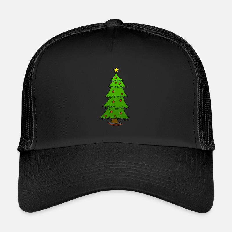 Weihnachtsbaum - Trucker Cap - Schwarz/Schwarz