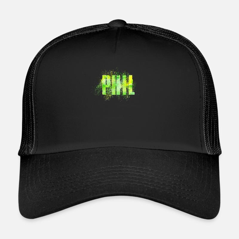 Phil - Trucker Cap - Schwarz/Schwarz