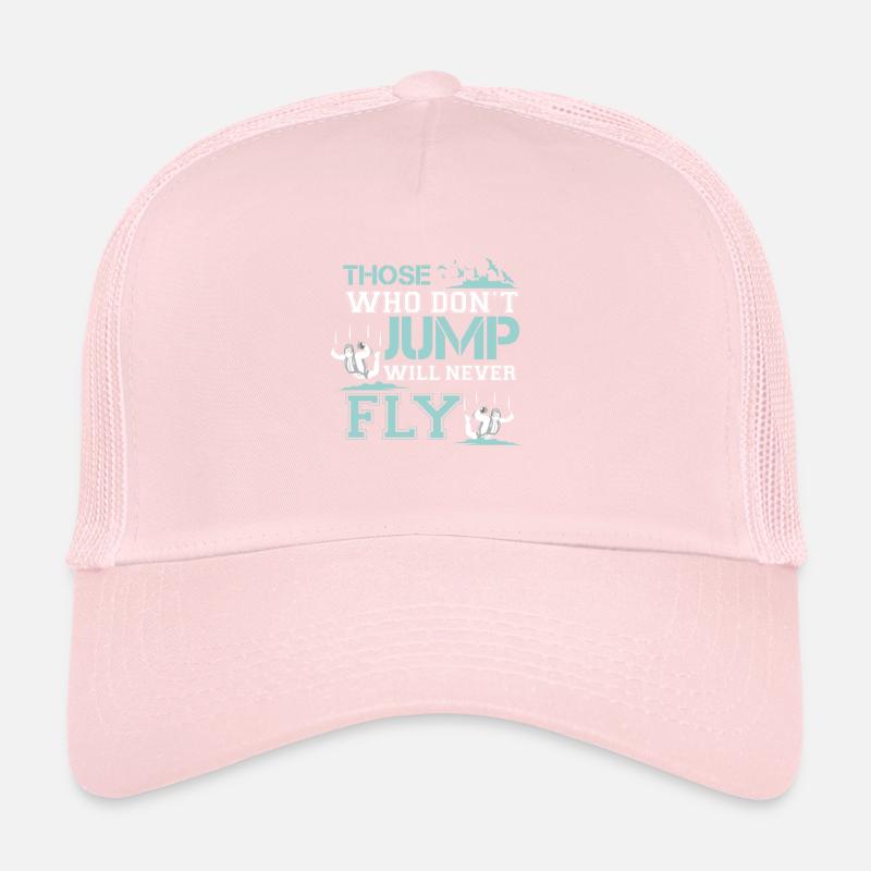 wer nicht springt, wird nie fliegen Trucker Cap