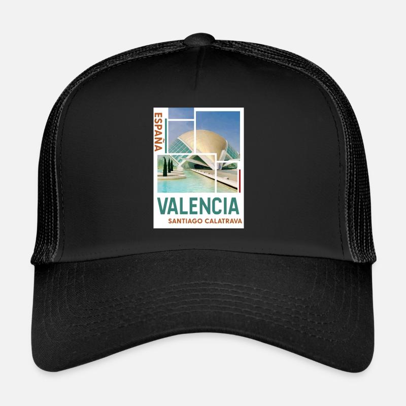 Valencia - Trucker Cap - Schwarz/Schwarz