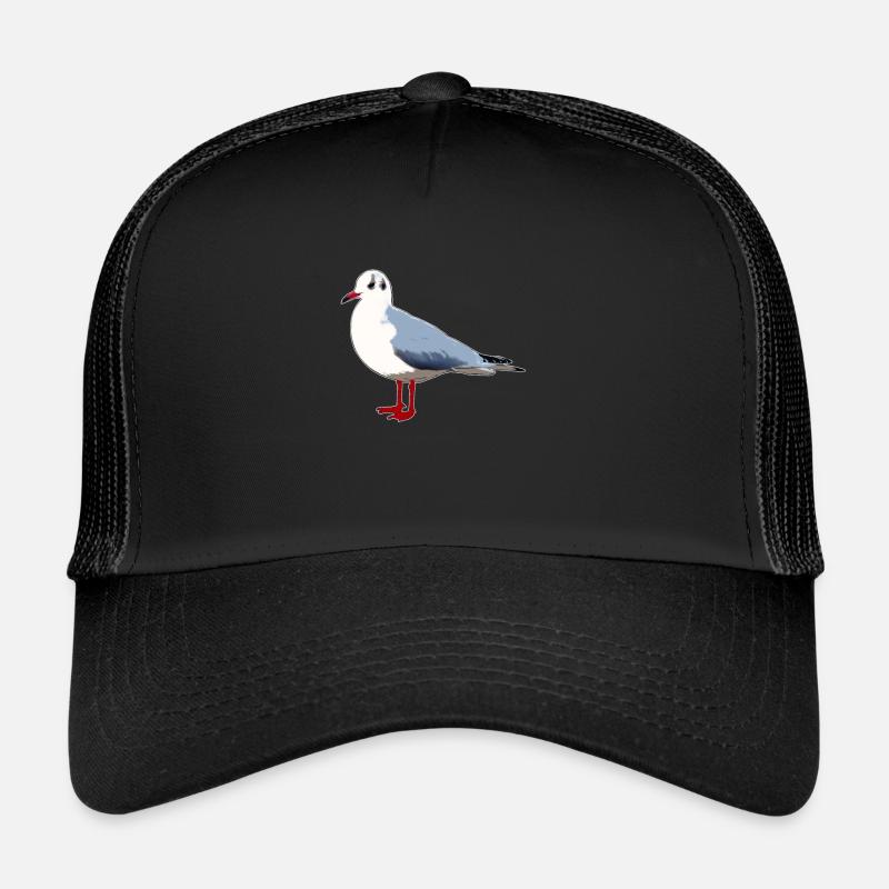 Möwe - Trucker Cap - Schwarz/Schwarz