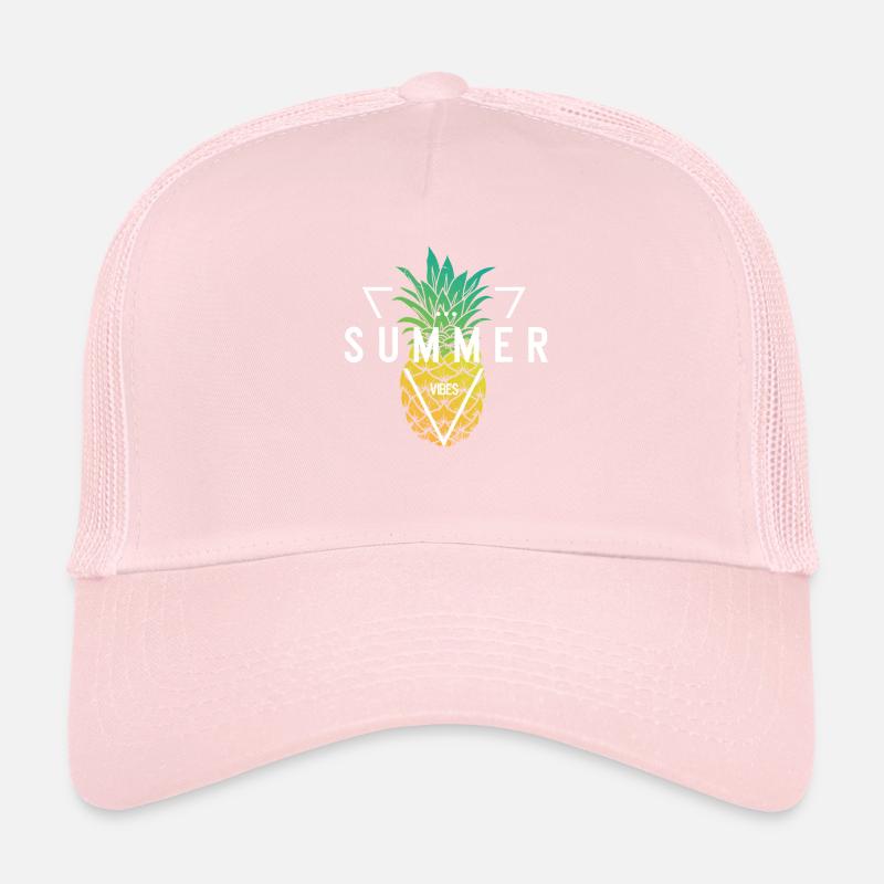 Ananas Summer Vibes Sentiments d'été Casquette trucker 