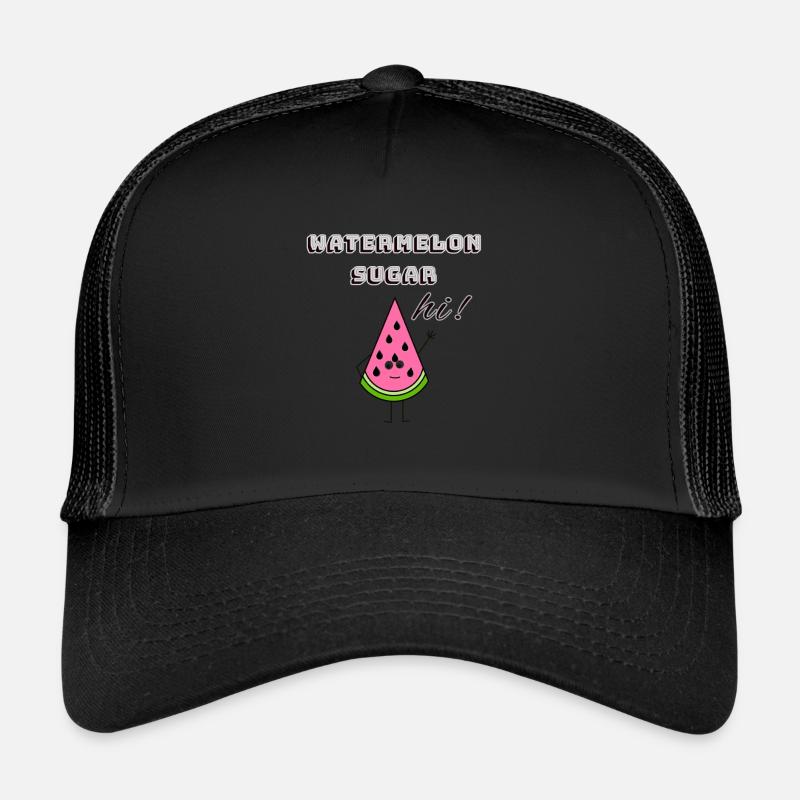 Wassermelonenzucker - Trucker Cap - Schwarz/Schwarz
