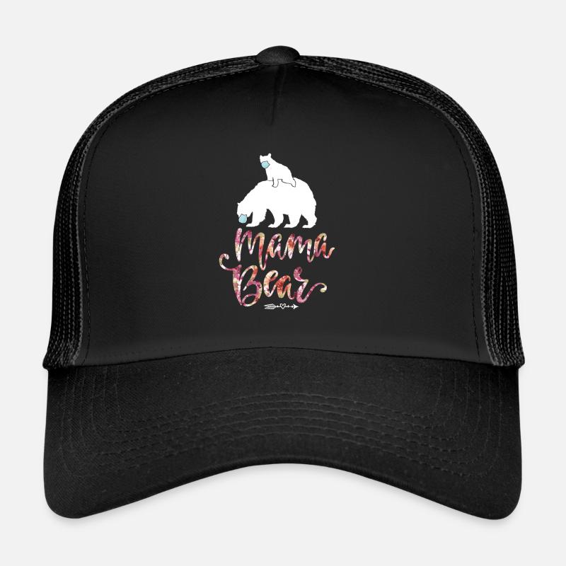 Mama Bär - Trucker Cap - Schwarz/Schwarz