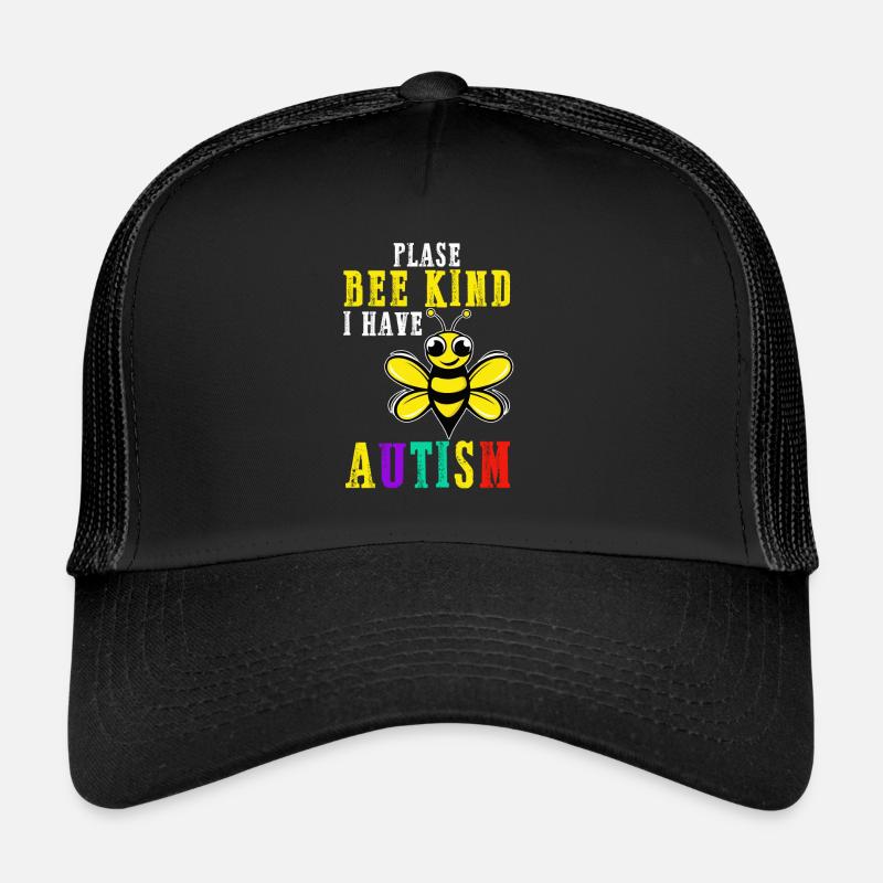 S’il vous plaît Bee Kind J’ai l’autisme Casquette trucker 