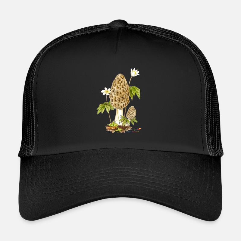 Morille et anémone des bois Casquette trucker 