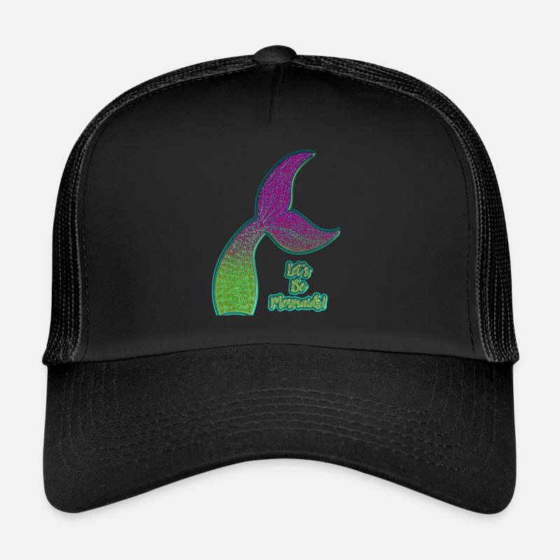 Nageoire de sirène colorée Casquette trucker 