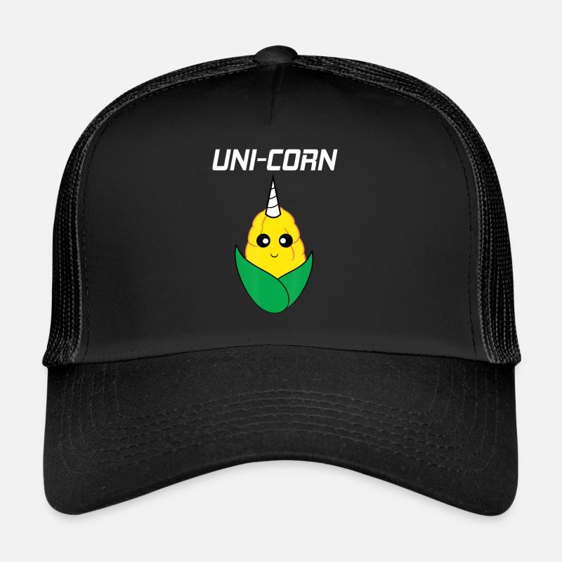 Uni Corn Corn on the Cob Einhorn Trucker Cap