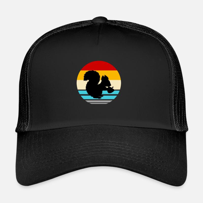 Squirrel Animal Rodent Forest Squirrel Cute Trucker Cap
