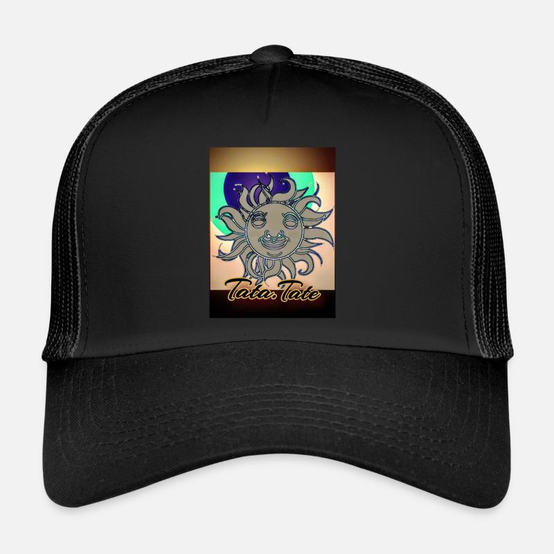 TATA.B.TATE LOGO - Trucker Cap - Schwarz/Schwarz