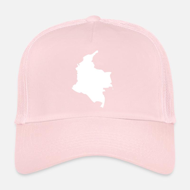 Drapeau de la carte Colombie Casquette trucker 