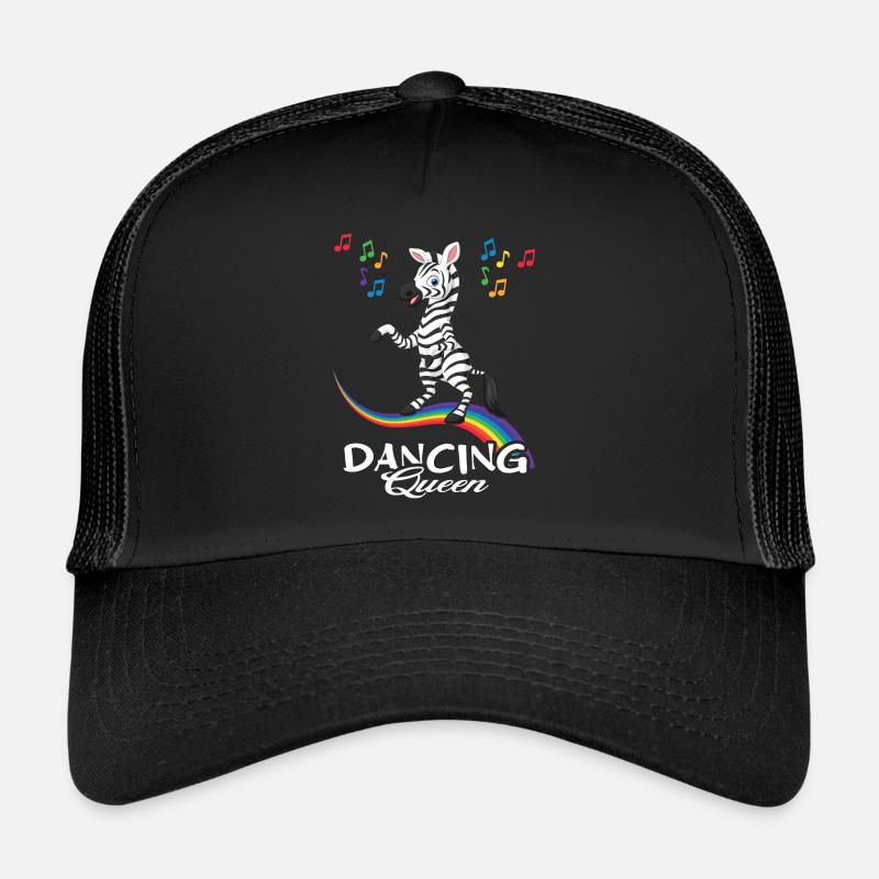 Zebra Tänzerin tanzt im Regenbogen "dancing " Trucker Cap