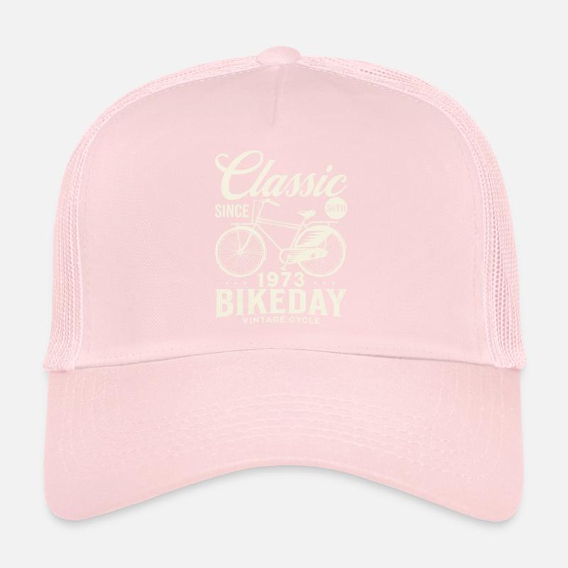Fan De Vélo 1973 50 Ans Anniversaire Cycliste Casquette trucker 