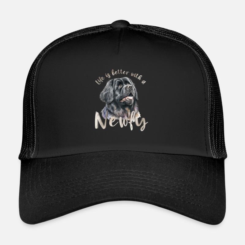 Neufundländer - Trucker Cap - Schwarz/Schwarz