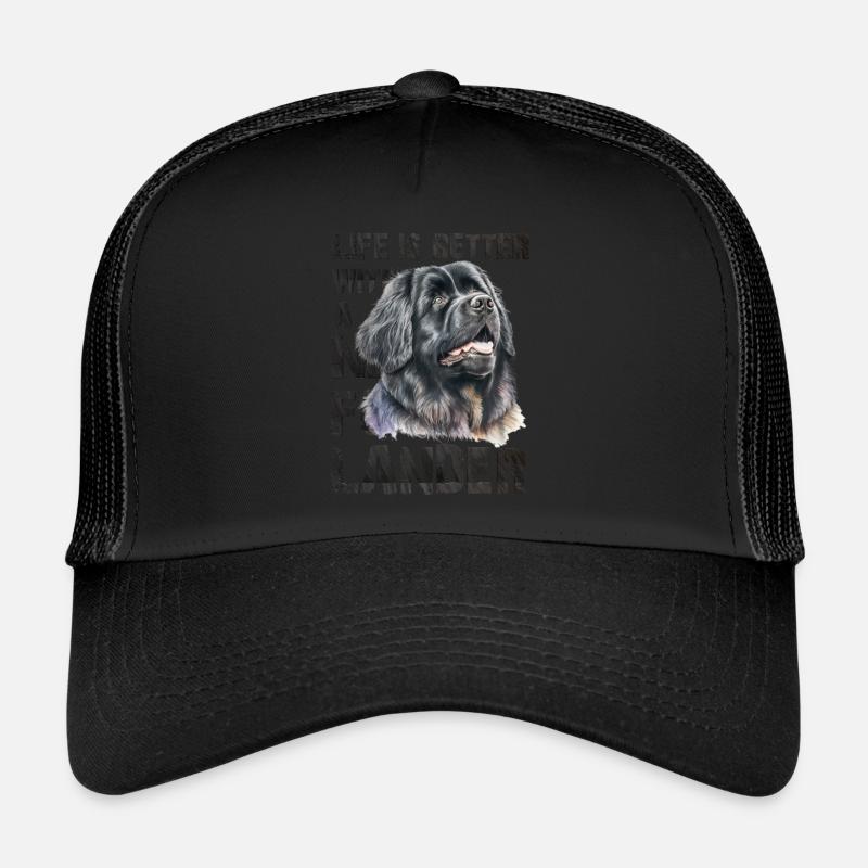 Neufundländer - Trucker Cap - Schwarz/Schwarz