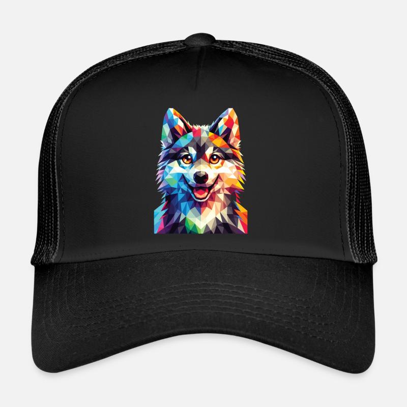 Polygon Wolf - Trucker Cap - Schwarz/Schwarz
