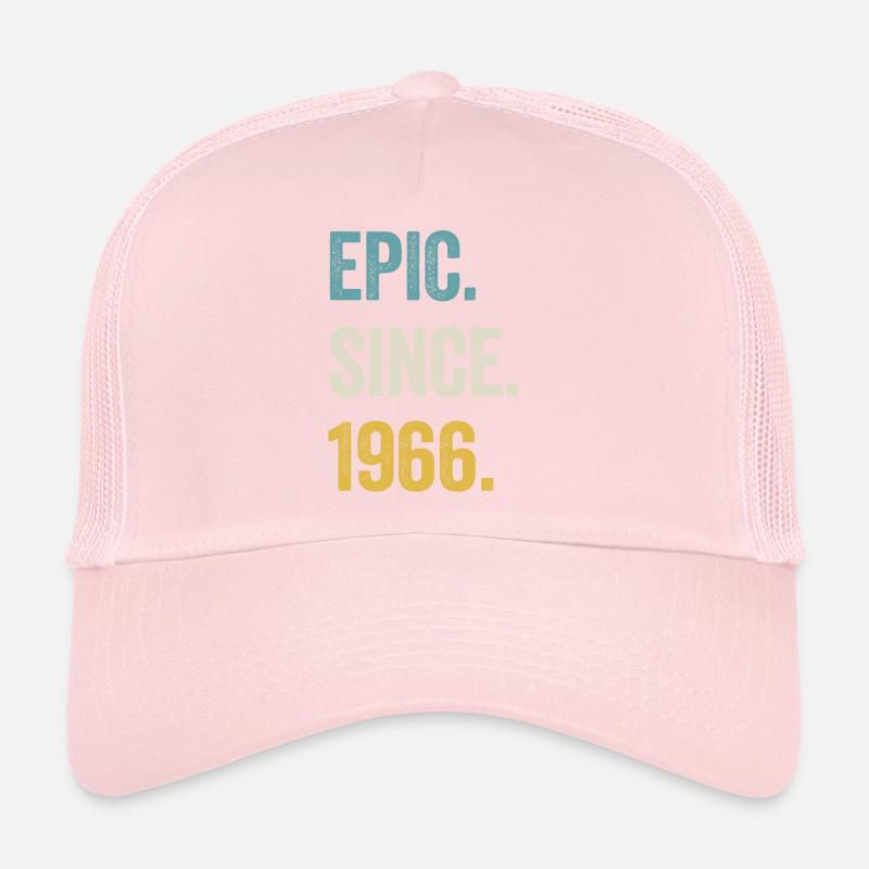 58 Years Old Epic Since 1966 58th Birthday Trucker Cap