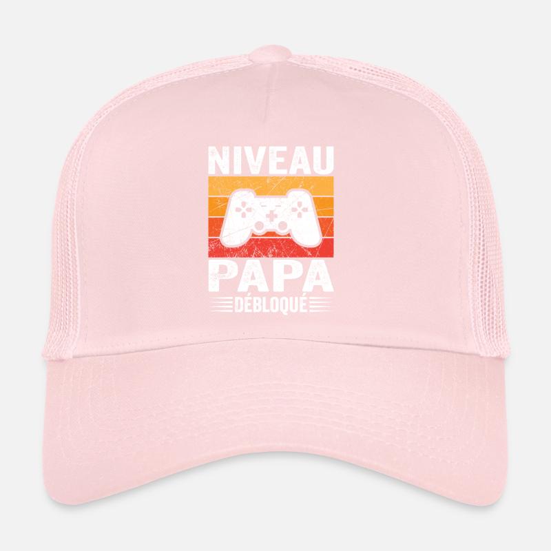 Dad Level Unlocked Trucker Cap