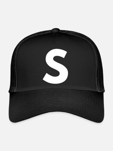 S - Trucker Cap - black/black - Front