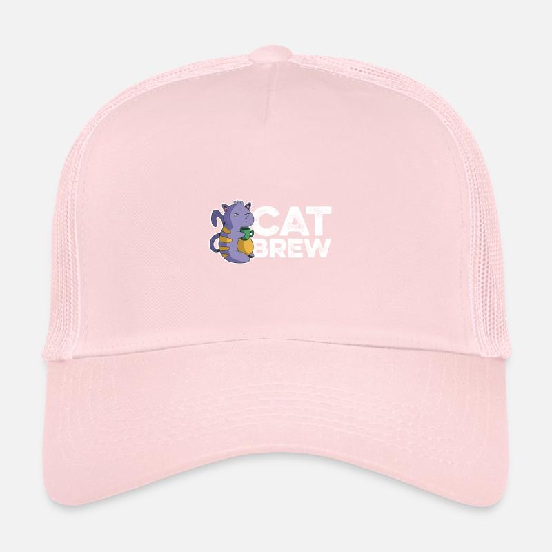 Cat Brew Graphic Homebrewing Winemaking Brewery Cr Trucker Cap