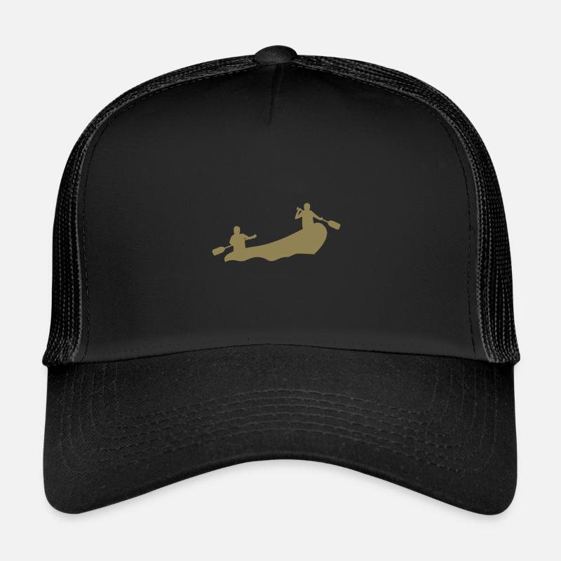 Rafting Silhouette Wildwasser Schlauchboot Fluss Trucker Cap