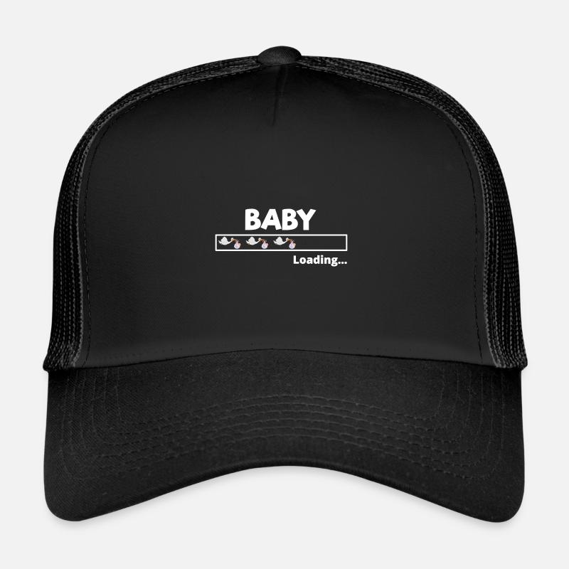 Baby Loading | Pregnancy gift - Trucker Cap - black/black