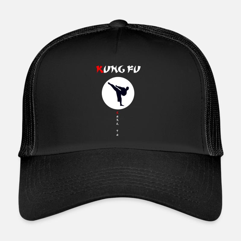 Kung Fu - Trucker Cap - Schwarz/Schwarz