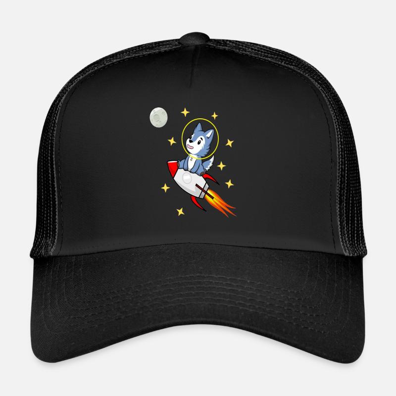Wolf im Weltall Trucker Cap