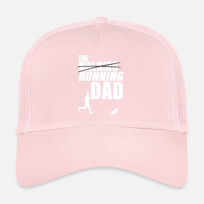 The walking running dad. idée cadeau papa et bébé Casquette trucker 