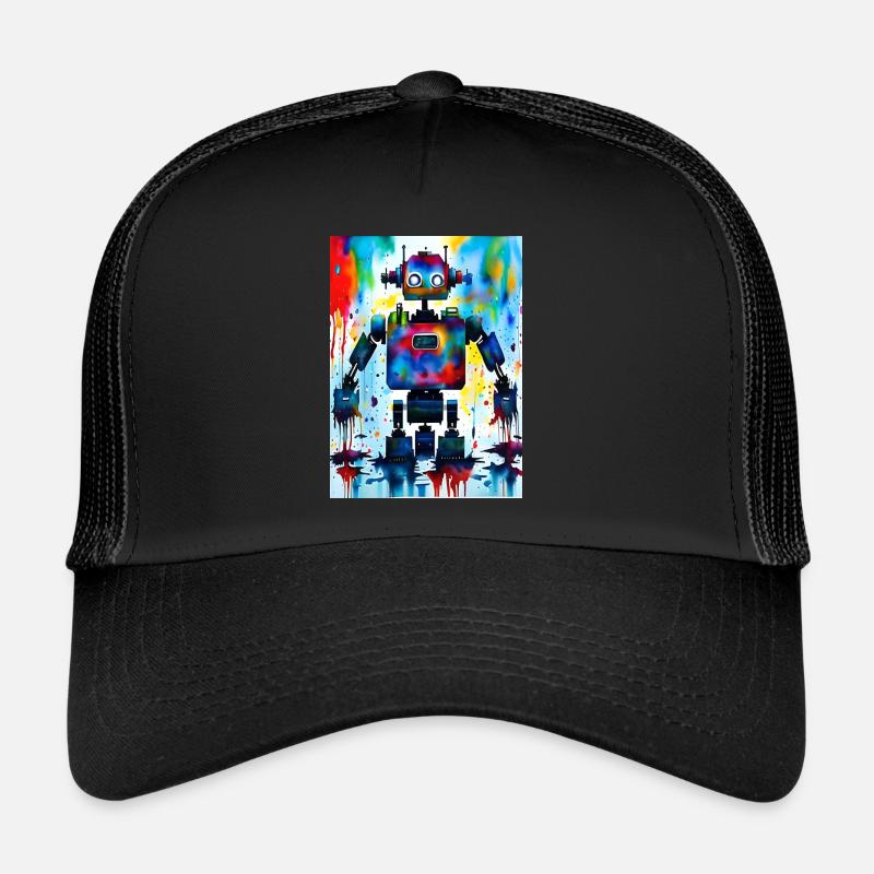 Art Robot Coloré Casquette trucker 