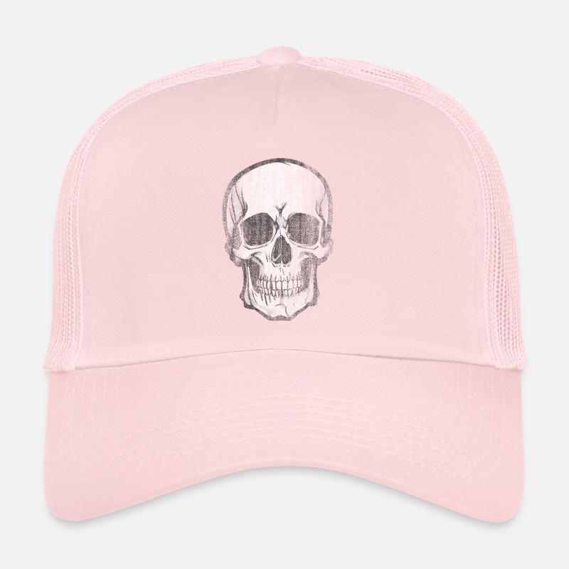 Skull Bone Skull Head Pirate Trucker Cap