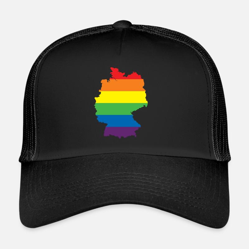Rainbow Connection Embrace, Happy Pride Trucker Cap
