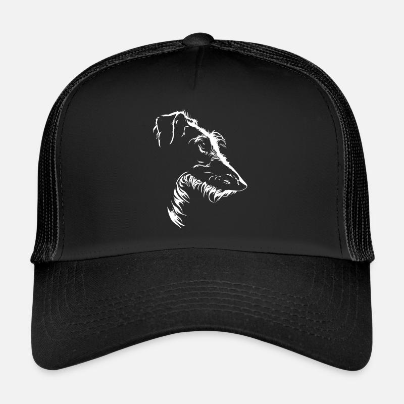 Deerhound Silhouette Chien Chien Wilsigns Casquette trucker 