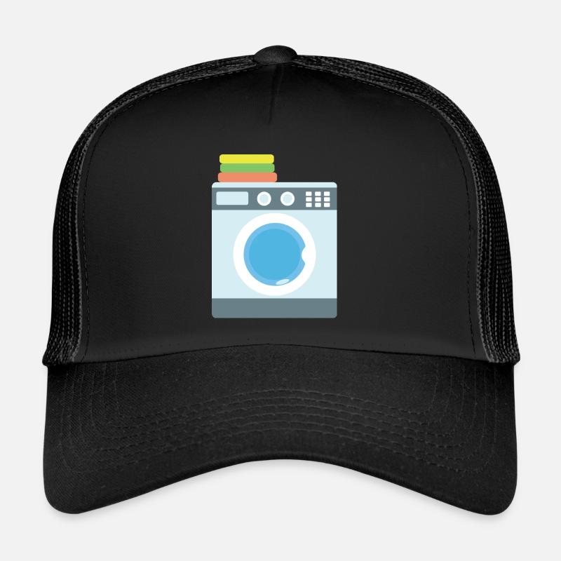 Waschmaschine - Trucker Cap - Schwarz/Schwarz