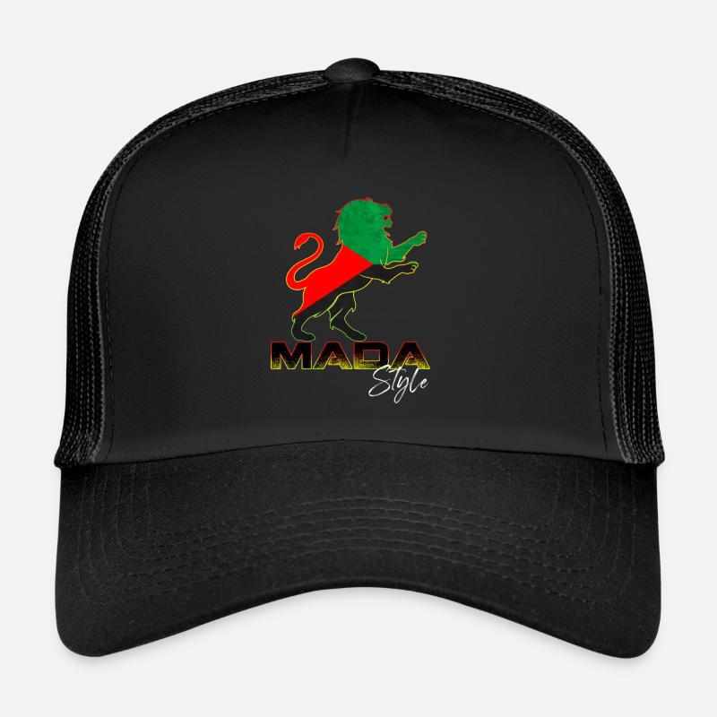 Mada Style Martinique Lion Puissance Et Force Casquette trucker 