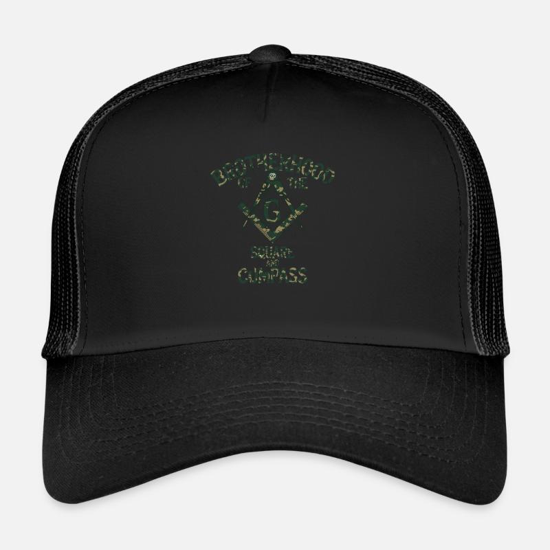 Maçon Maçon Maçon Camo Franc-maçon Casquette trucker 