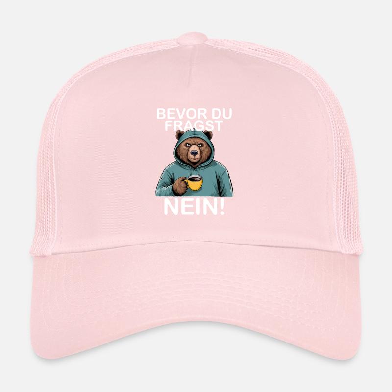 Bevor Du Fragst Nein Grizzly Lustiges Bär Trucker Cap