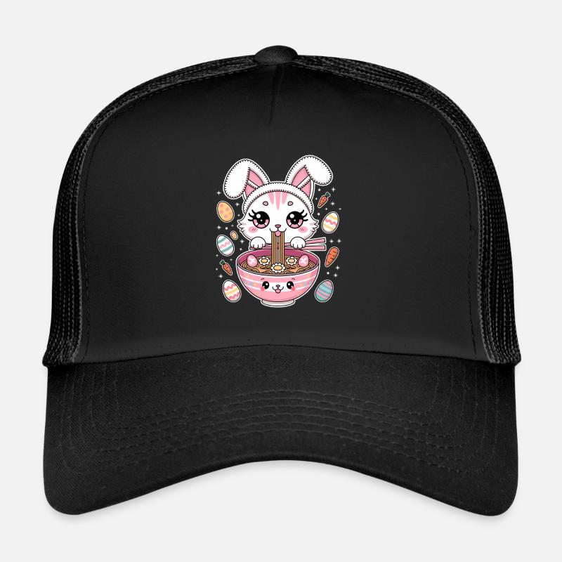 Easter Kawaii Anime Cat Ramen Trucker Cap