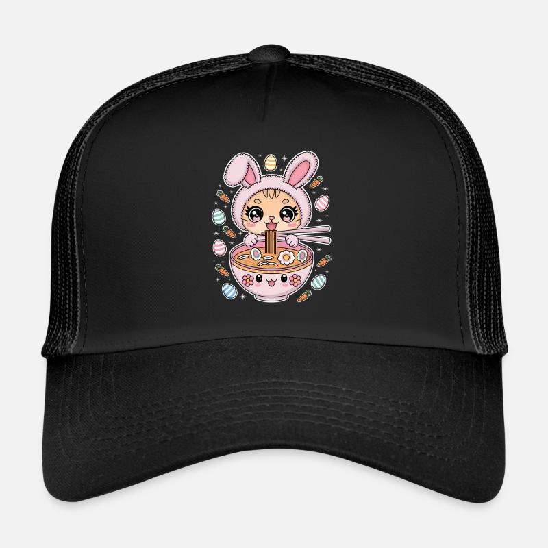 Easter Kawaii Anime Cat Ramen Trucker Cap
