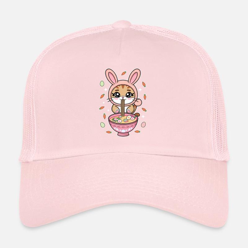 Easter Kawaii Anime Cat Ramen Trucker Cap