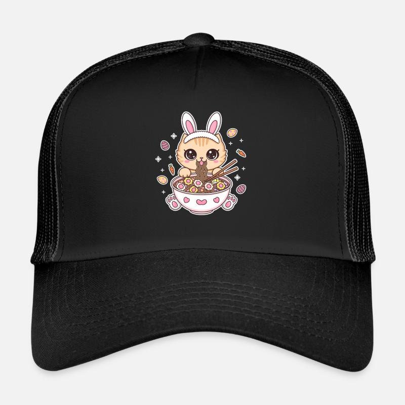 Easter Kawaii Anime Cat Ramen Trucker Cap