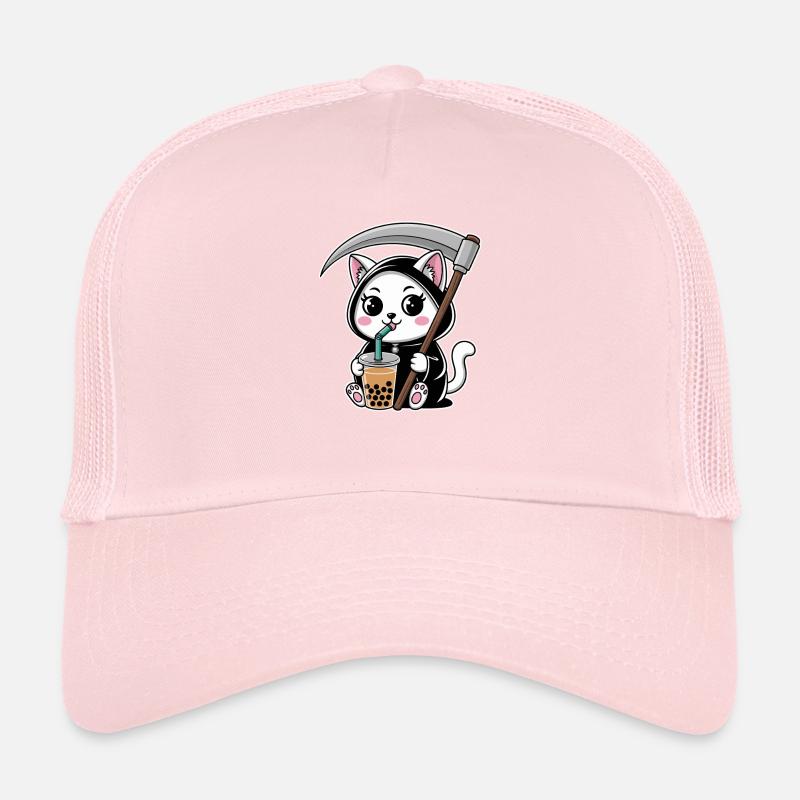 Sensenmann Anime Katze Kirschblüte Trucker Cap