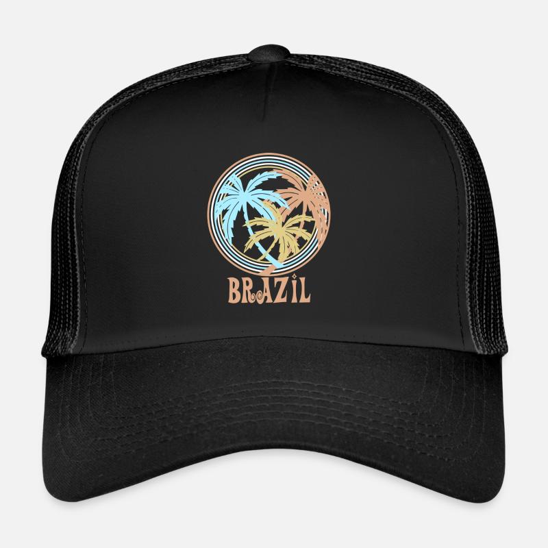 Brésil - Casquette trucker  - noir/noir