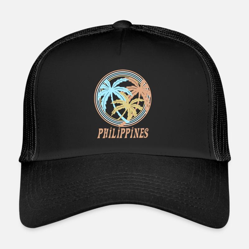Philippinen - Trucker Cap - Schwarz/Schwarz