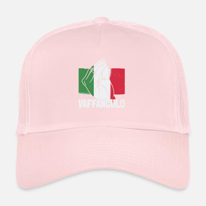 Drôle italienne Italie Vaffanculo geste hand Casquette trucker 