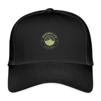 Ourewäller orginal - dialecte hessois - Casquette trucker  - noir/noir - Devant